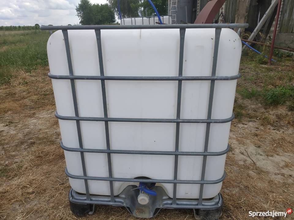 Zbiornik 1000l mauzer kosz Maszki k. Wojciechowa