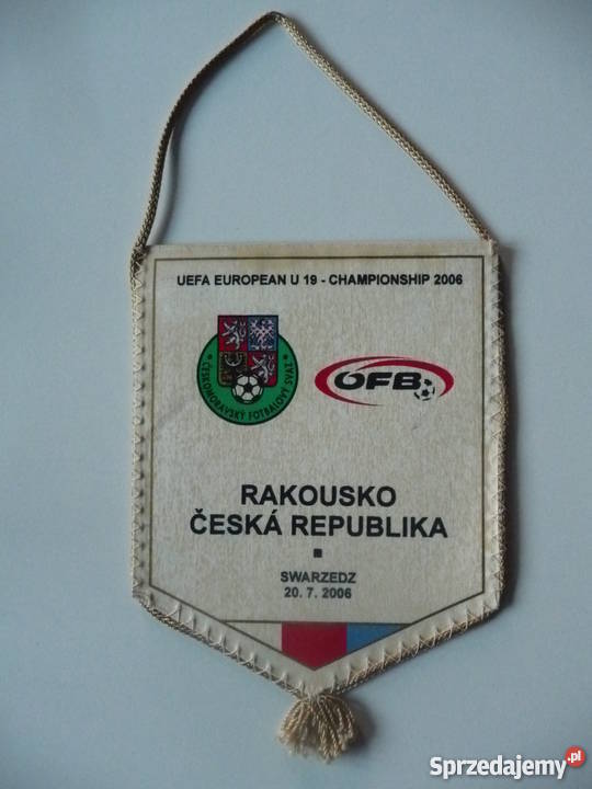 Proporczyk UEFA EURO U19 2006 Czechy Austria Poznań