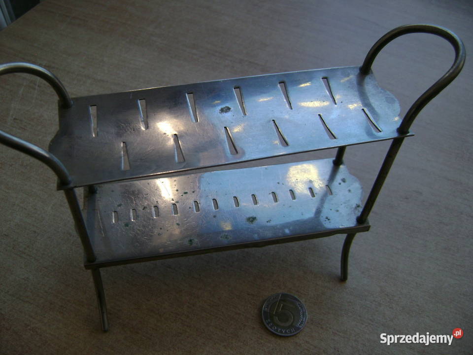 Starocie z PRL Stojak stalowy na 12 nożyków do Gdynia