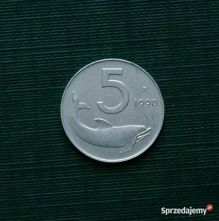 WŁOCHY 5 lirów 1990r Gliwice