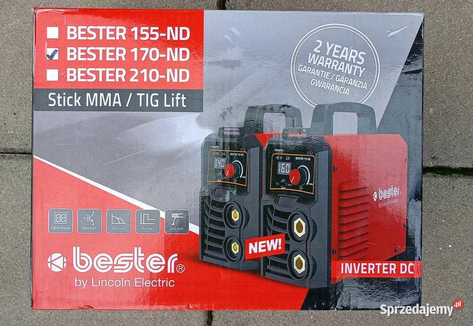 Spawarka inwertorowa Bester 170ND 165 A BESTER podkarpackie Krosno