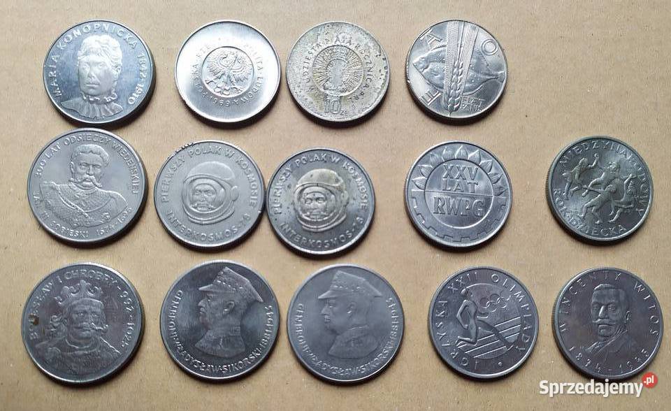 Monety kolekcjonerskie x 14 sztuk PRL łódzkie sprzedam
