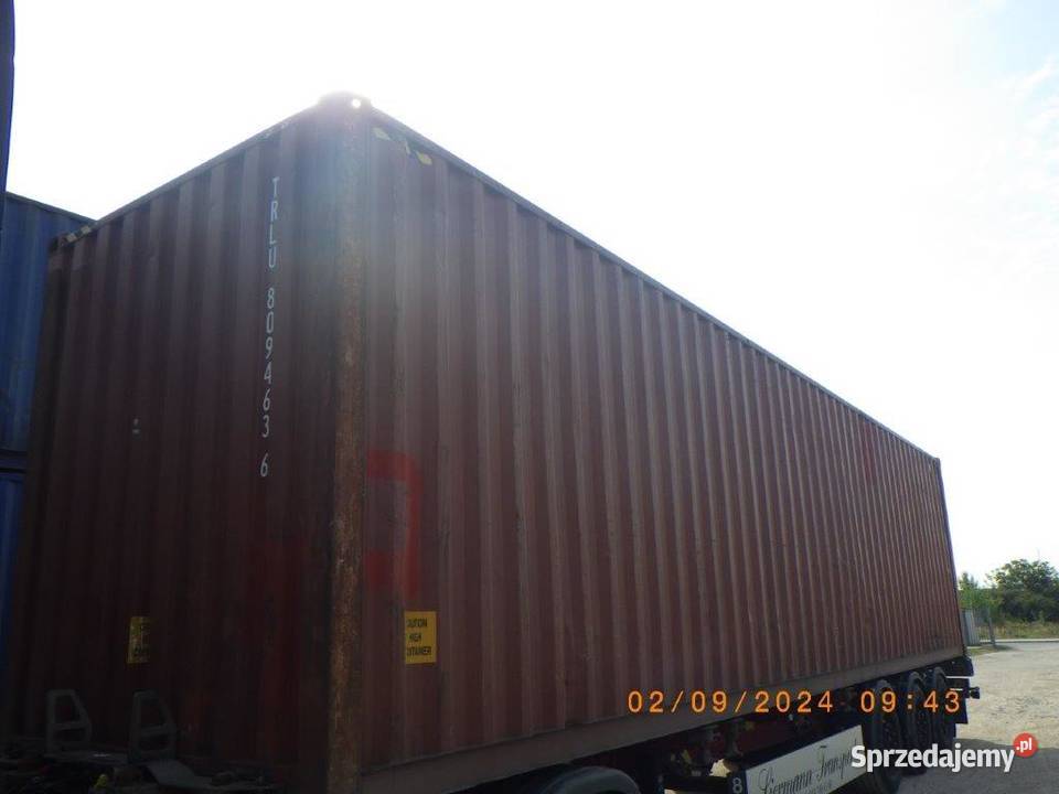 Kontenery morskie magazynowe budowlane 40HC Łódź