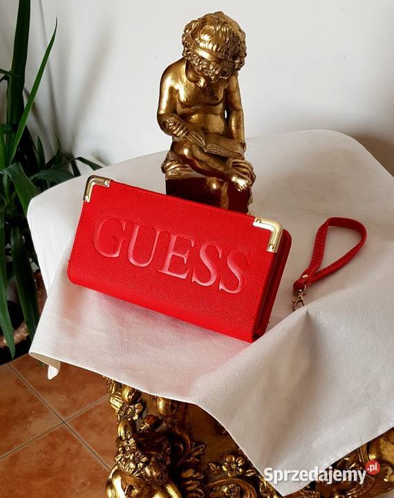 PORTFEL GUESS PORTMONETKA CZERWONY DUŻY PORTFEL Bydgoszcz