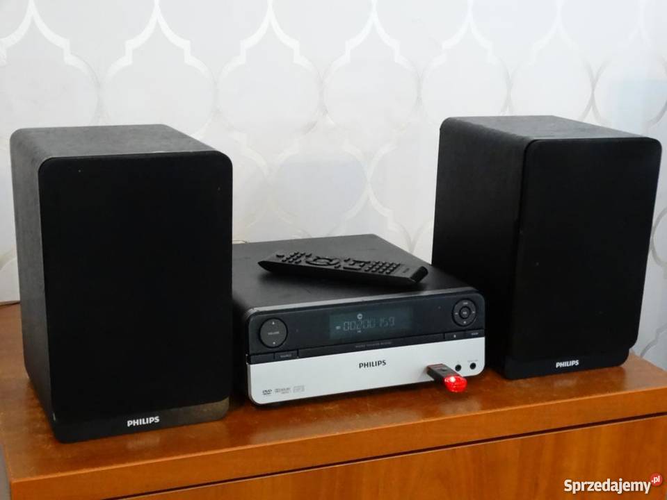 Wieża Philips z pilotem kol USB mp3 DVD WYSYŁKA podkarpackie