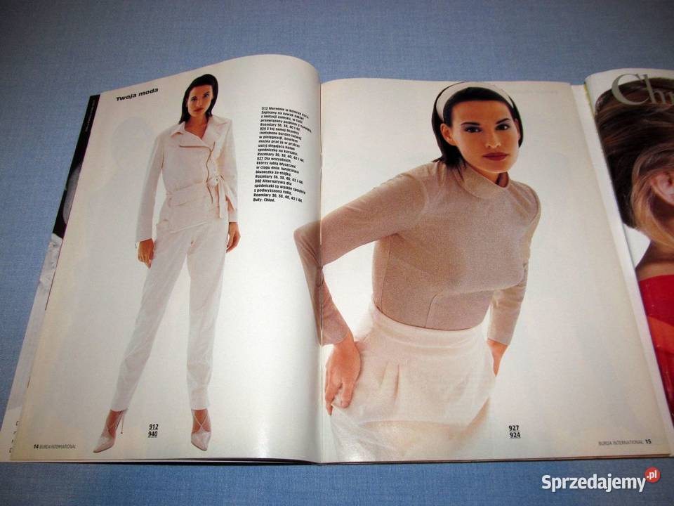 Burda International Jesień 1995 moda szycie Skępe