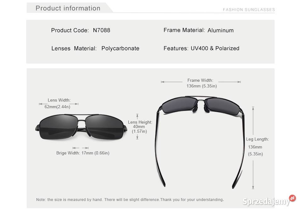 OKULARY PRZECIWSŁONECZNE BLACKGUN BLACK Mysłowice sprzedam
