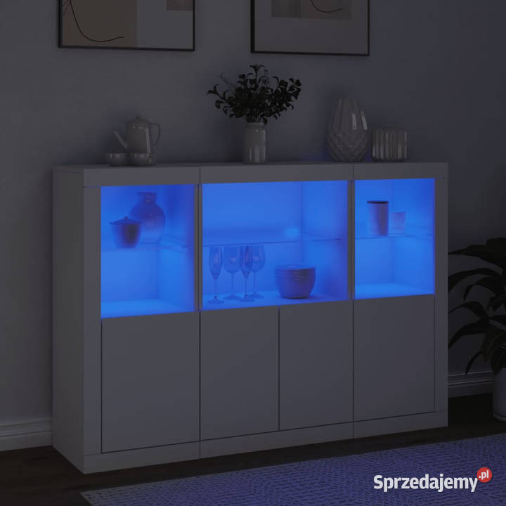 Szafki z oświetleniem LED 3 białe WM3209107