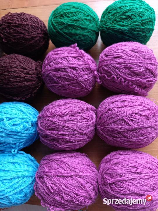 Kolorowa włóczka na szydełko na druty 20 kulek Kraków