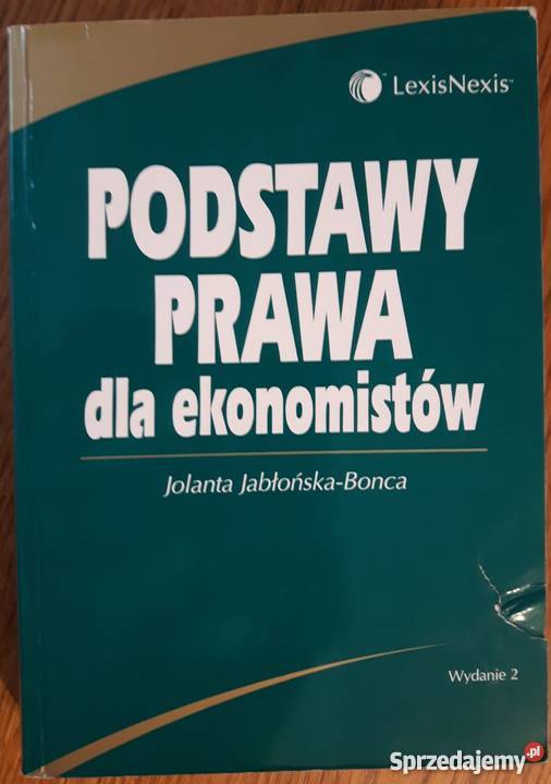 PODSTAWY PRAWA EKONOMISTÓW JOLANTA Łódź