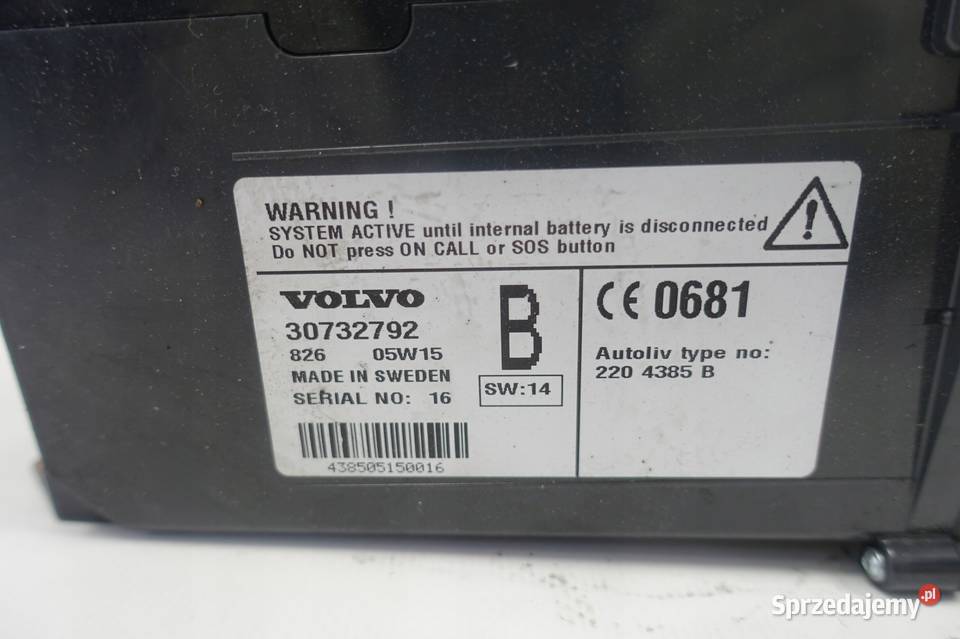 Volvo S60 V70 XC70 TELEFON panel telefonu osobowe Pozostałe Chełm sprzedam