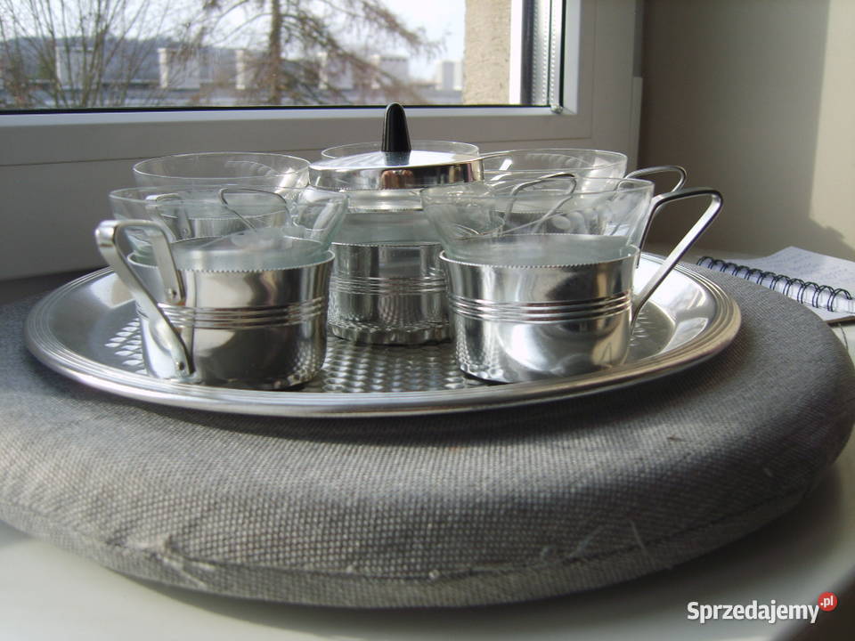 Szklaneczki do kawy w metalowych koszyczkach małopolskie Kraków