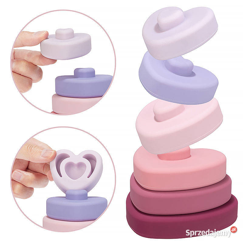 Wieża Silikonowa Sensoryczna Serca Dusky Lilac śląskie Chorzów
