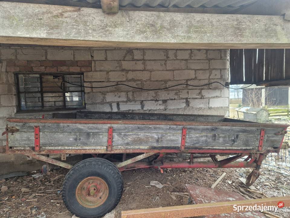 Przyczepa platforma rozrzutnik Wąsosz