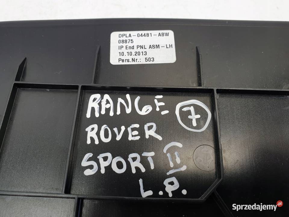 Range Rover II L494 ZAŚLEPKA DESKI LEWA lewy