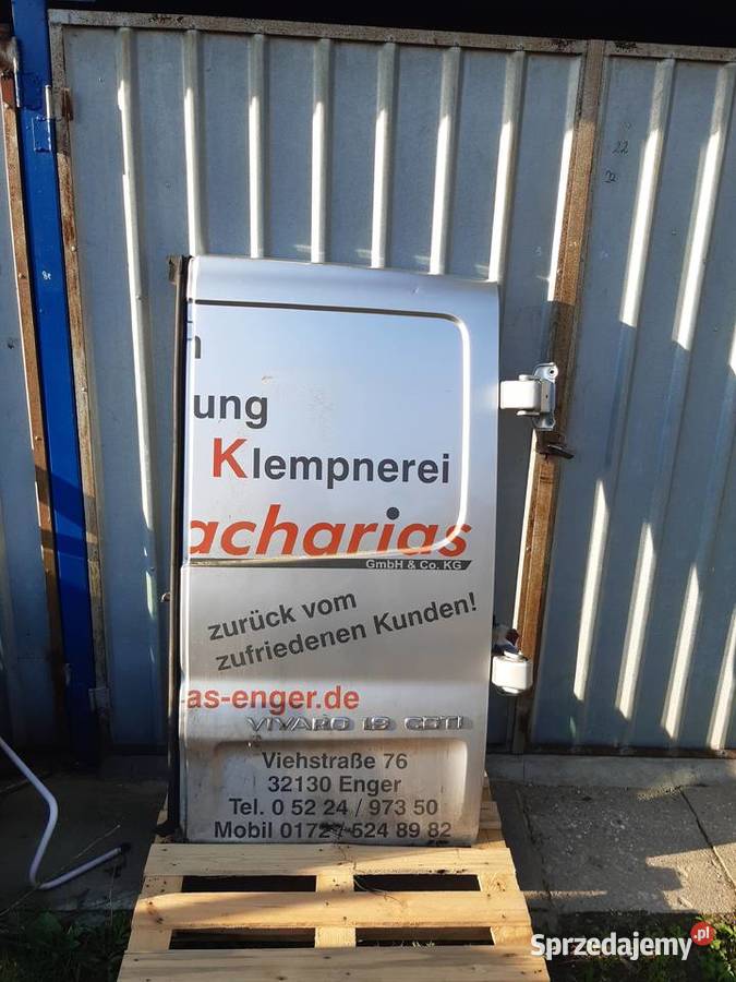 Opel Vivaro drzwi prawe tylne skrzydłowe Drzwi łódzkie