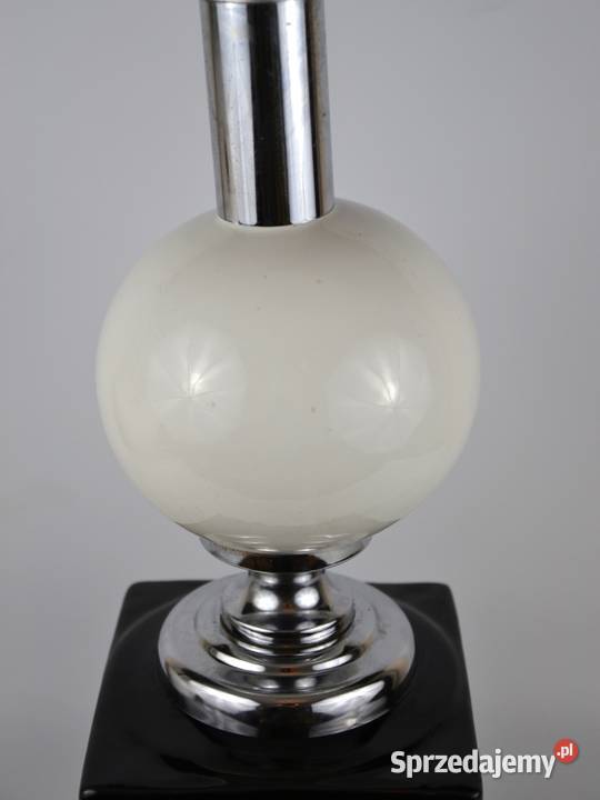 Lampa stołowa ceramika chrom Maison Barbie Bronisze