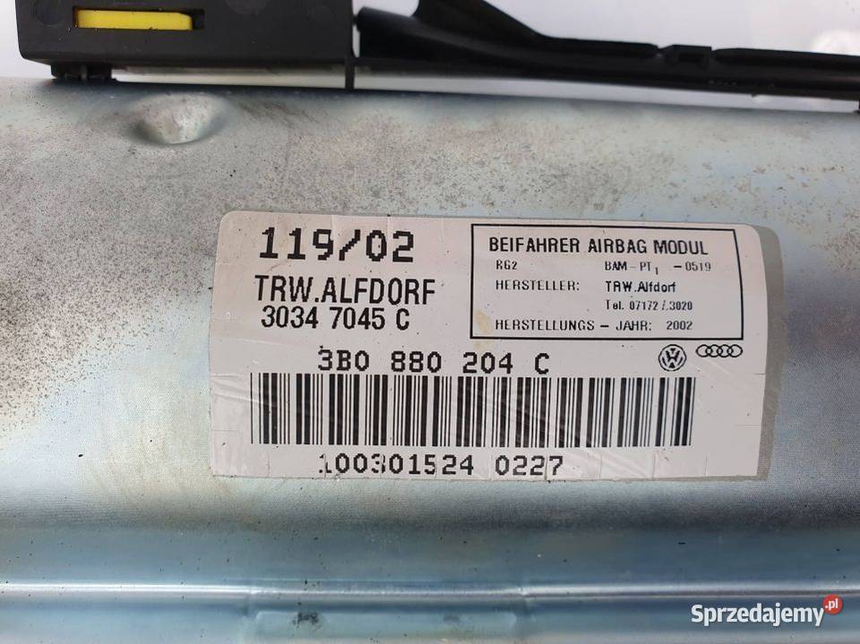 PODUSZKA AIRBAG SKODA SUPERB I osobowe kujawsko-pomorskie Lipno sprzedam