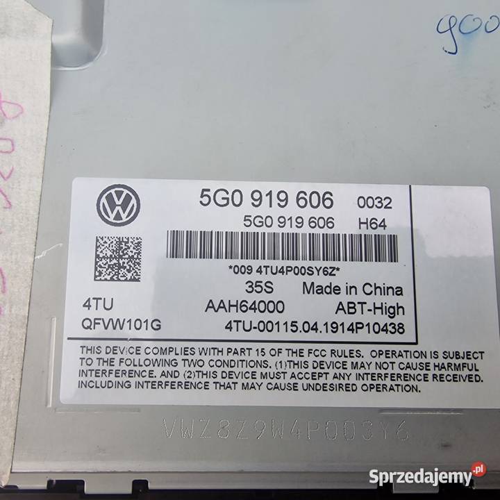VW GOLF VII PASSAT B8 WYŚWIETLACZ NAWIGACJA Kargowa