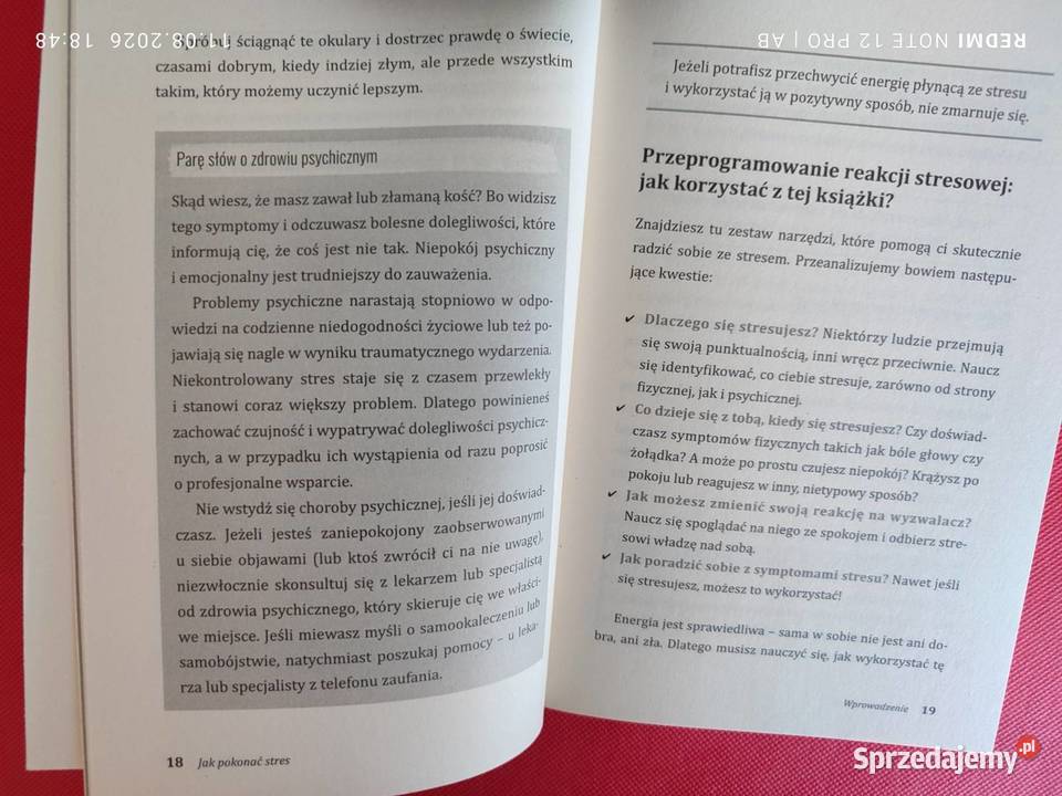 pokonać stres Joy Langley poradnik psychologia