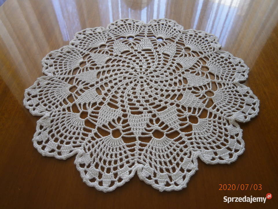 Szydełkowa serwetka biały Oleśnica