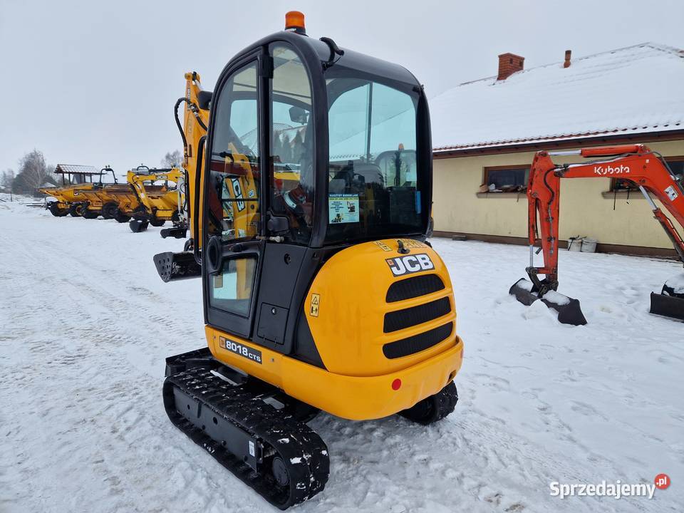 Minikoparka JCB 8018 CTS 2017r 1900mtg rozsuwane Ryżki