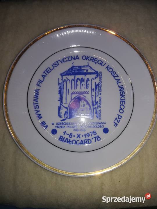 Talerz okolicznościowy Chodzież porcelana Wiązowna