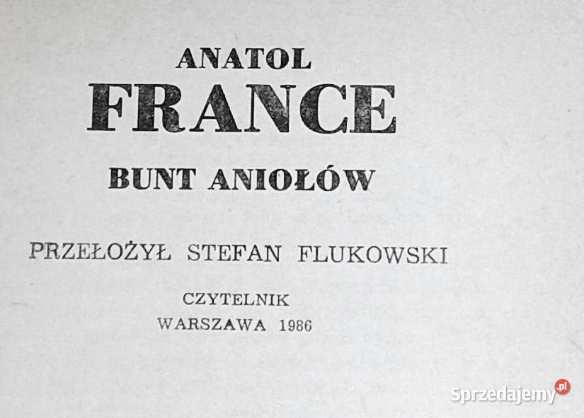 Bunt aniołów Anatol France