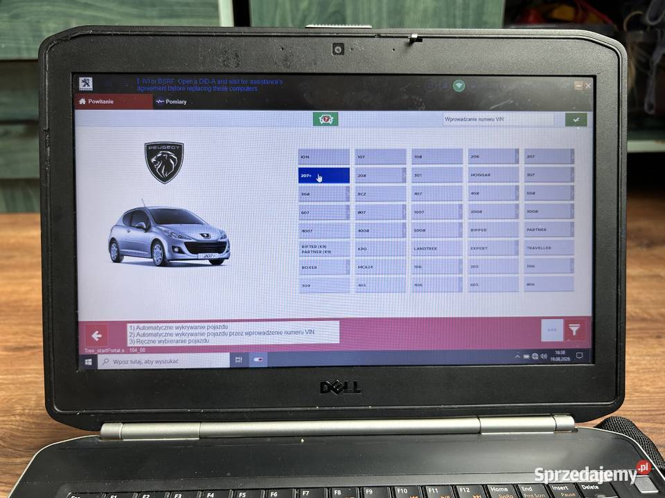Zestaw Laptop Dell Lexia Diagbox Zasilacze Kętrzyn sprzedam