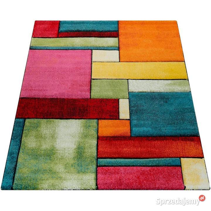 OUTLET Dywan KOLOROWY 160 x 230 WYCINANY żółty wielokolorowy Przeciszów