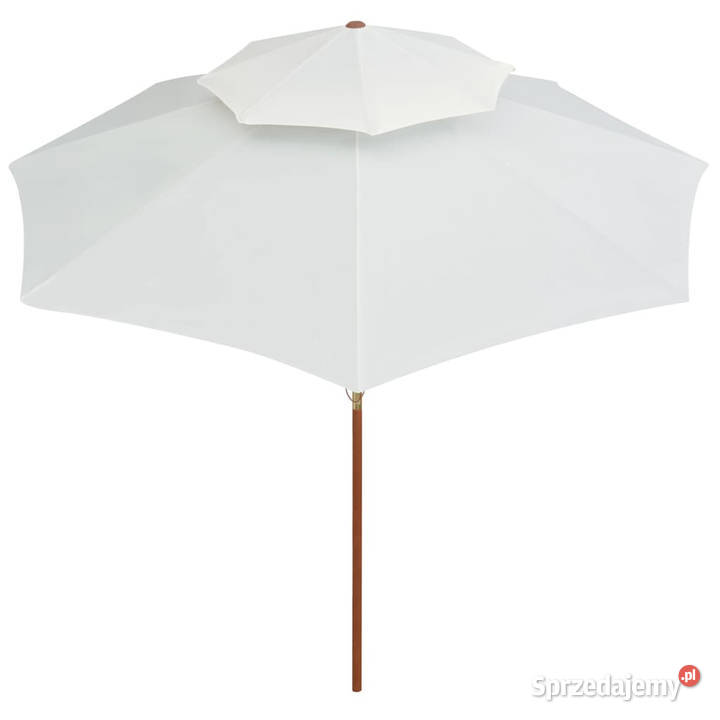 Parasol z podwójnym daszkiem 270x270 drewno Pozostałe Warszawa
