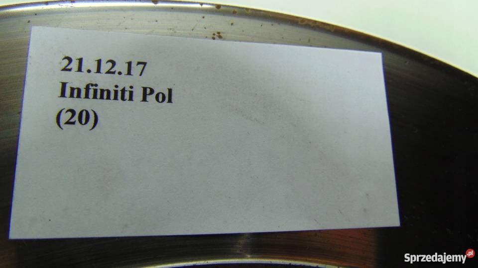 TARCZ TARCZE HAMULCOWE KOMPLET INFINITI Q30 Nowy Tomyśl sprzedam