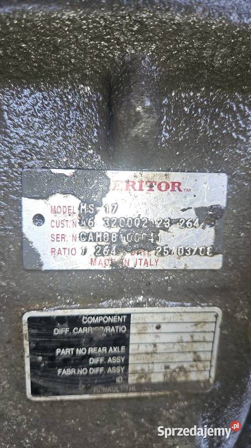 Wkład Mostu Meritor 264 Rok produkcji 2008