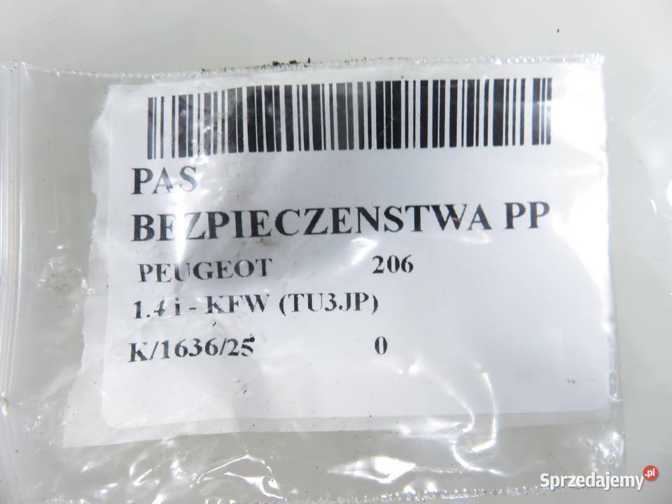 PAS PRAWY PRZEDNI PEUGEOT 206 sprzedam