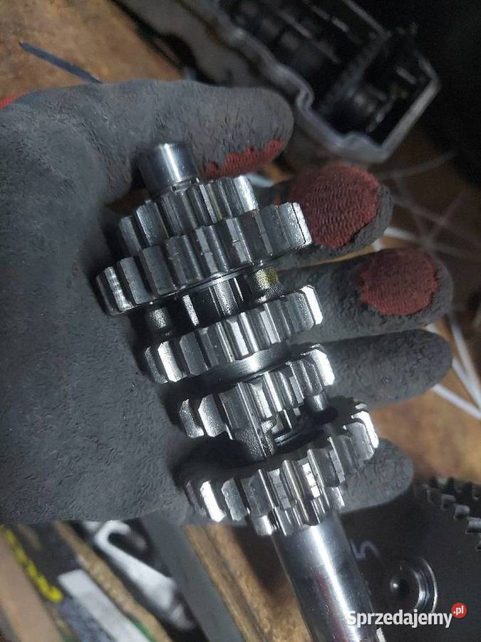 Kawasaki KMX 125 skrzynia biegów wałek wodziki dolnośląskie Jelenia Góra