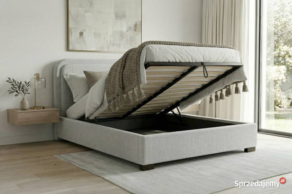 MARCUS łóżko 180x200 piękny zagłówek pojemnik Kielce