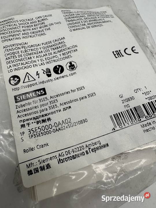 Siemens 3SE50000AA02 Głowica krańcówki Warszawa sprzedam