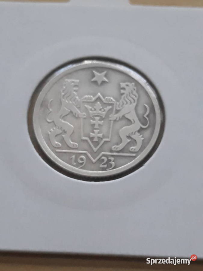 1 Gulden WM Gdańsk 1923 r 1 około mennicza Numizmatyka