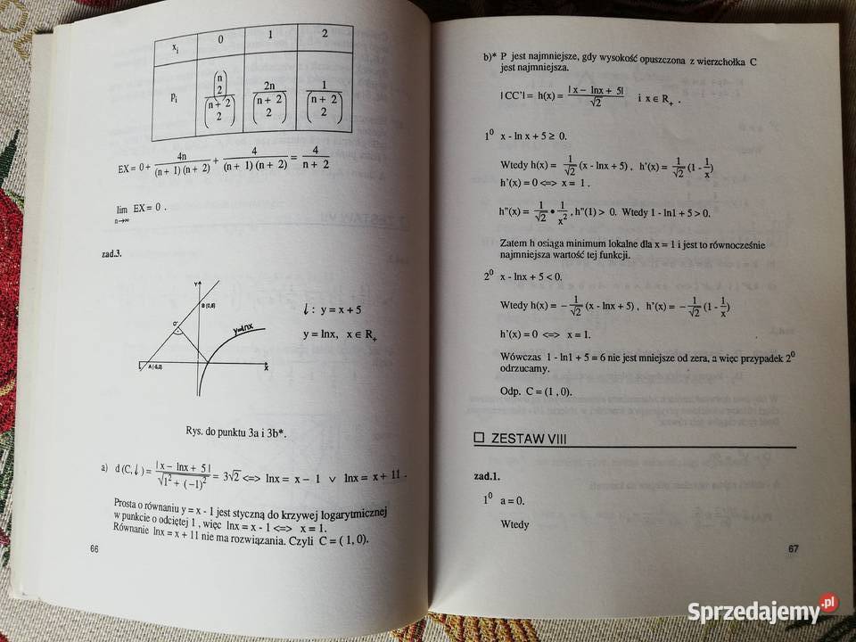 Ustny egzamin dojrzałości z matematyki Zestawy Kraków sprzedam