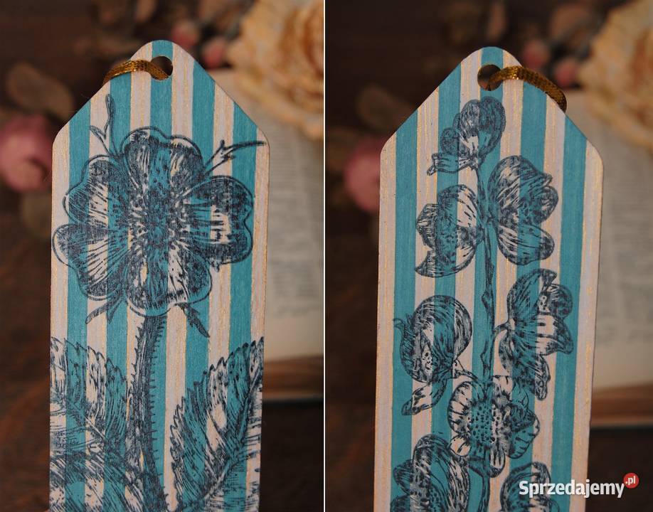 Zakładka do książek dzika róża rękodzieło lubelskie Lublin