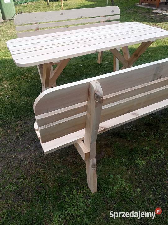 Stół ławki do ogrodu na taras Wieluń