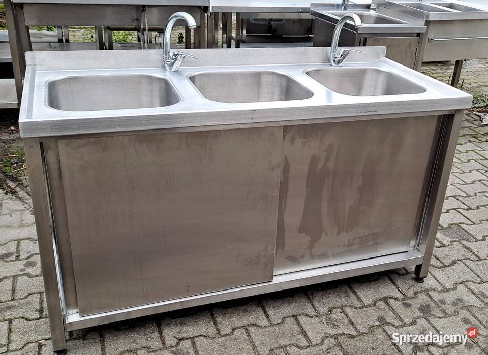 Zlew 3 Komorowy z Szafką Drzwi Suwane 1506085 Nowe Skalmierzyce