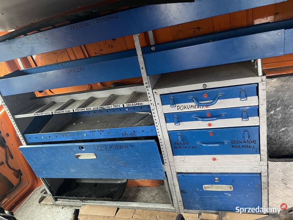 Zabudowa warsztatowa serwisowa VW T5 bagażnik