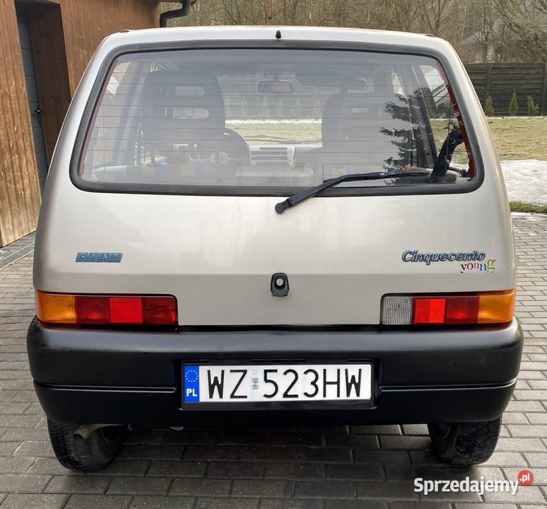 Fiat Cinquecento ORYGINAŁ STAN I właściciel 63 mazowieckie sprzedam