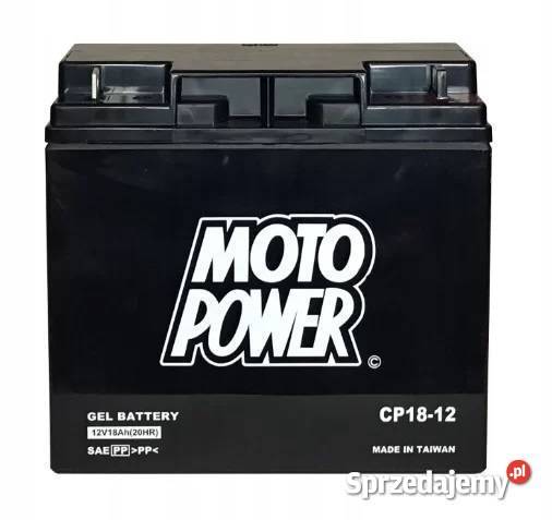 Akumulator motocyklowy MotoPower CP1812 12V 18Ah