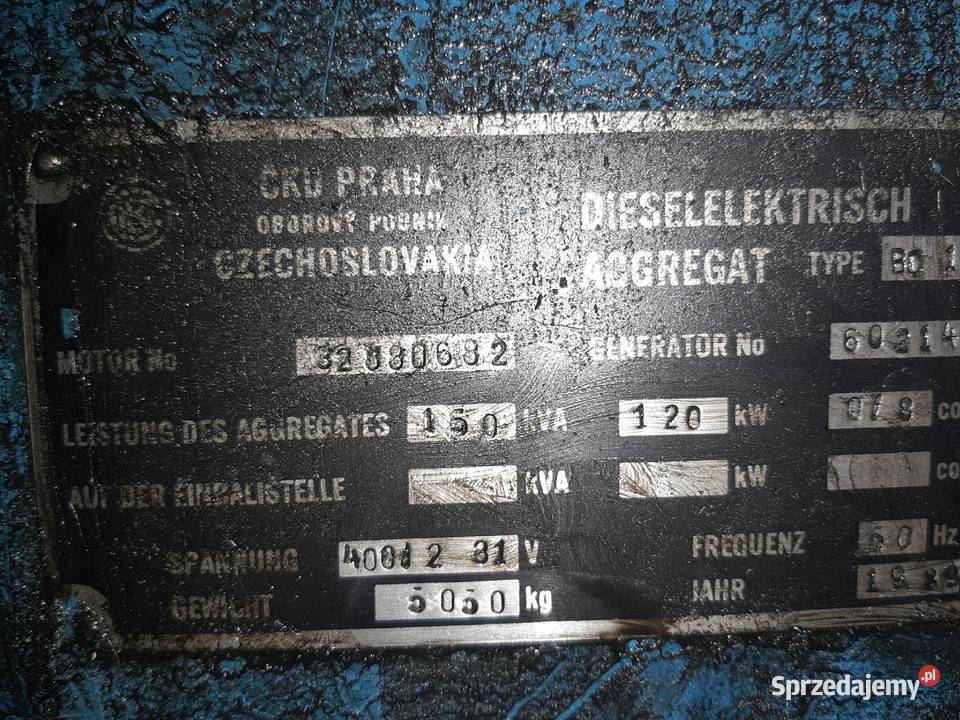 Agregat prądotwórczy 130 Kw Góra Kalwaria