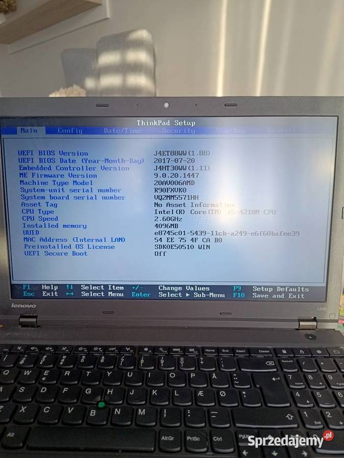 Lenovo ThinkPad l540 na czesci Puławy