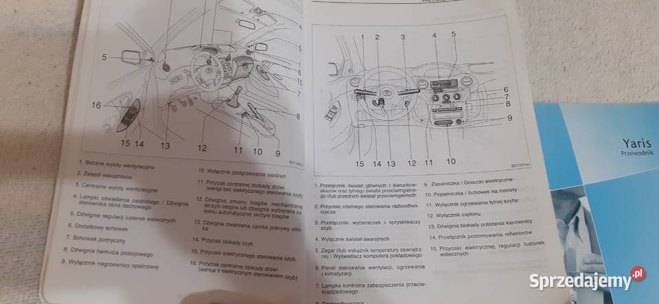 Instrukcja obsługi Yaris motoryzacja, transport