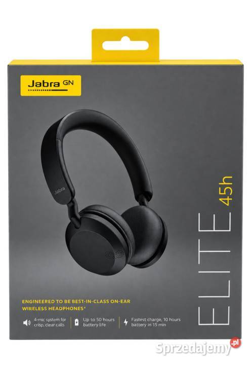 JABRA ELITE 45h bezprzewodowe słuchawki Słuchawki i głośniki Elektronika Połczyn-Zdrój sprzedam