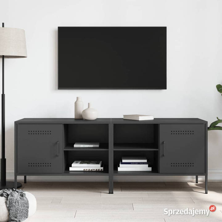 Szafki pod telewizor 2 czarne 68x39x505 stalowe Warszawa